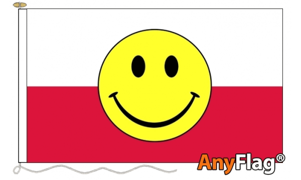 Poland Smiley Face Custom Printed AnyFlag®